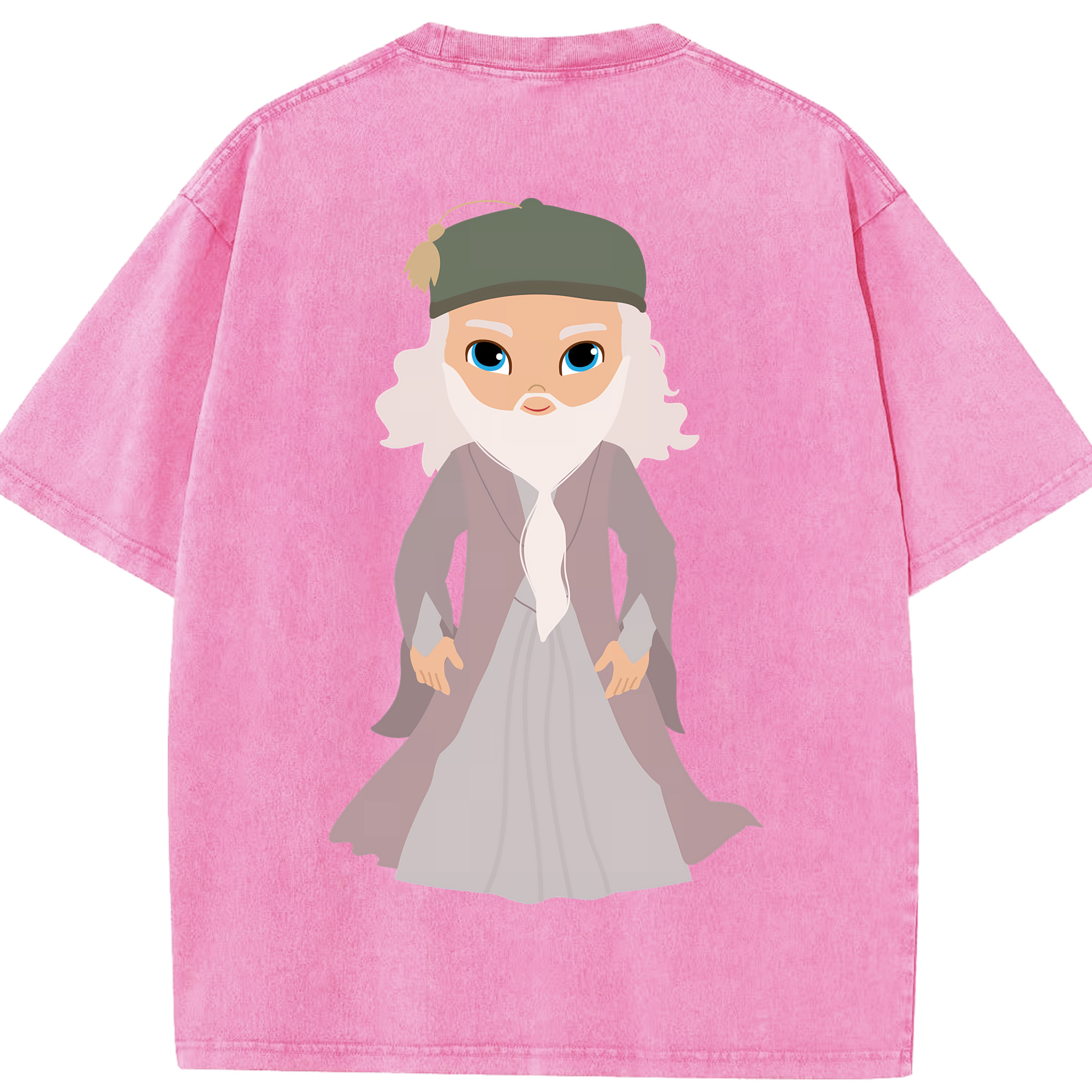 （画像用） Harry Potter ハリー・ポッターシリーズ 綿100% ヴィンテージ風 半袖Tシャツ（背面プリント）